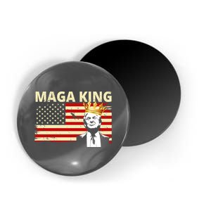 MAGA King Donald Trump Usa Flag Magnet