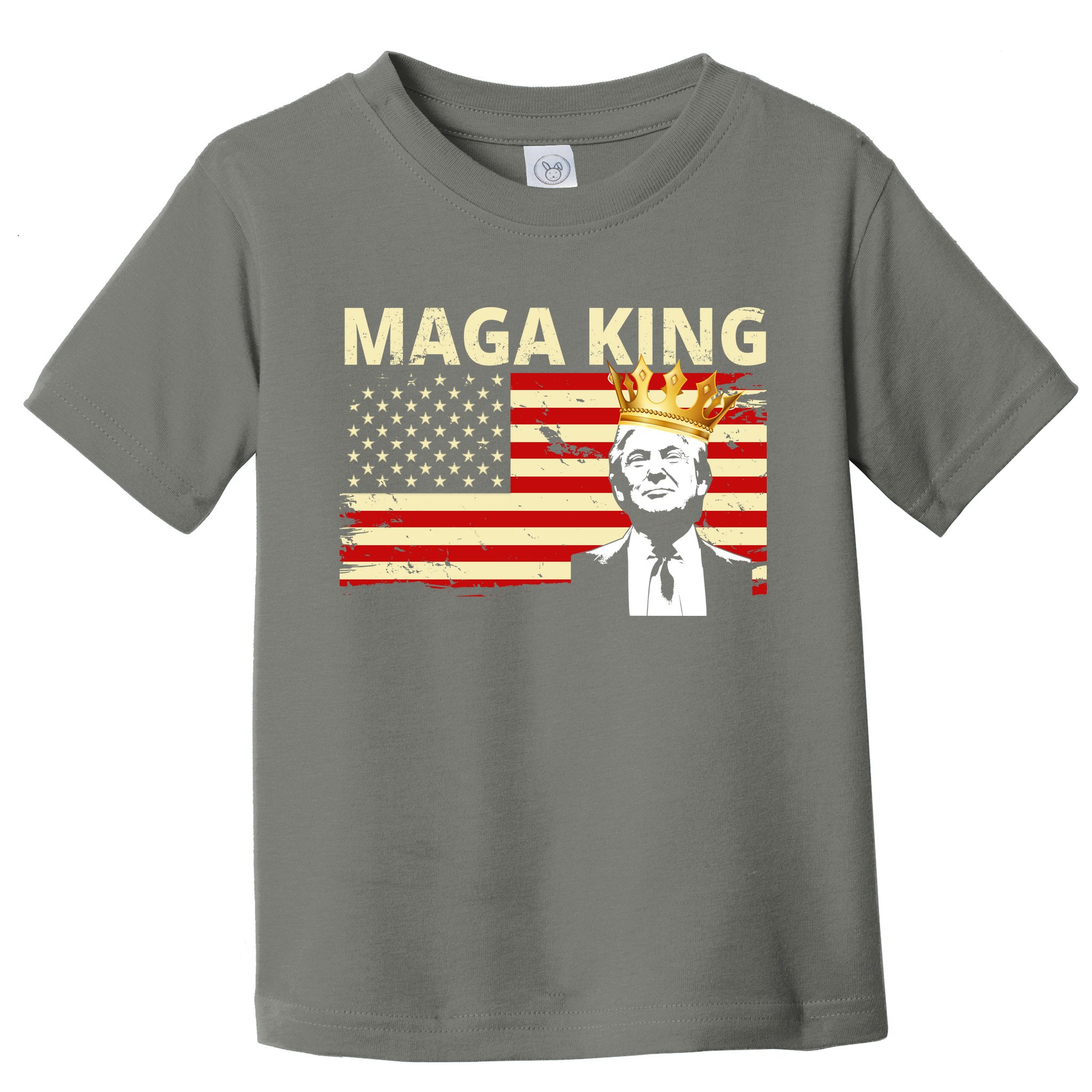 MAGA King Donald Trump Usa Flag Toddler T-Shirt