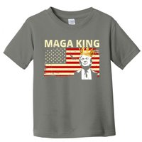 MAGA King Donald Trump Usa Flag Toddler T-Shirt