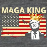 MAGA King Donald Trump Usa Flag Toddler T-Shirt