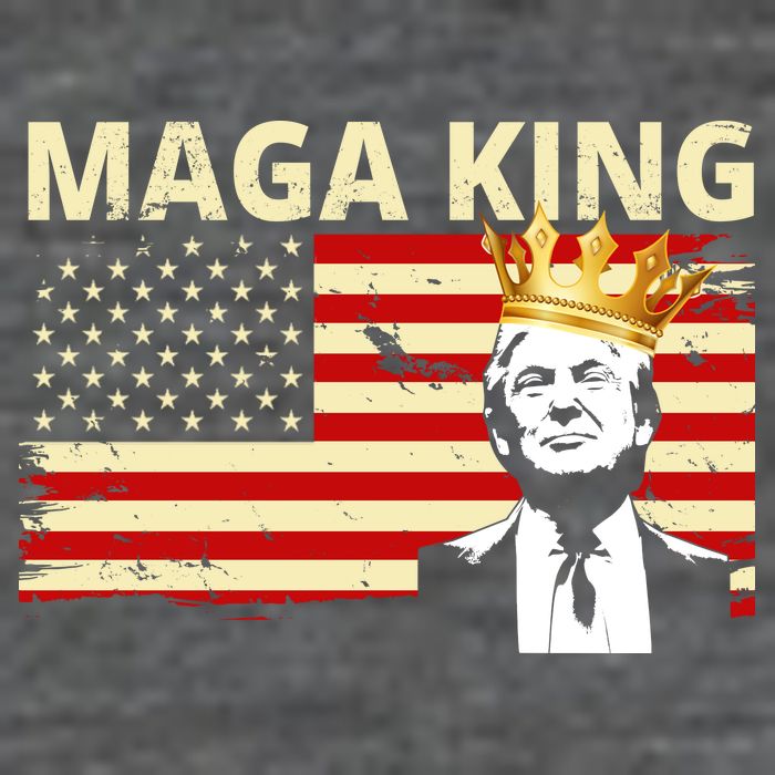 MAGA King Donald Trump Usa Flag Toddler T-Shirt