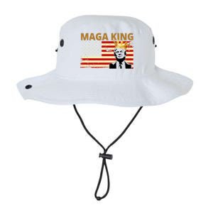 MAGA King Donald Trump Usa Flag Legacy Cool Fit Booney Bucket Hat