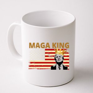 MAGA King Donald Trump Usa Flag Coffee Mug