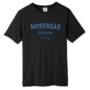 Morehead Kentucky Distressed Text Sport Style Tall Fusion ChromaSoft Performance T-Shirt