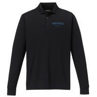 Morehead Kentucky Distressed Text Sport Style Performance Long Sleeve Polo