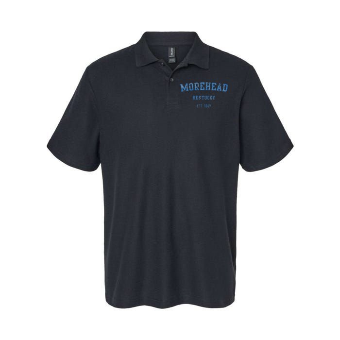 Morehead Kentucky Distressed Text Sport Style Softstyle Adult Sport Polo