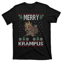 Merry Krampus Demon Claus Christmas Sweater Jumper Long Sleeve T-Shirt