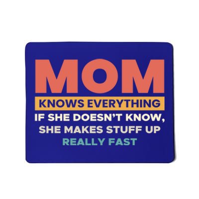 Mom Knows Everything … Mothers Day Cute Gift Mousepad