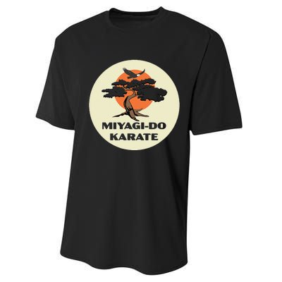 Miyagido Karate Eagle Fang Bonsai Tree Dojo Logo Performance Sprint T-Shirt