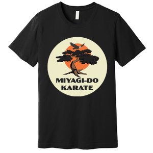 Miyagido Karate Eagle Fang Bonsai Tree Dojo Logo Premium T-Shirt