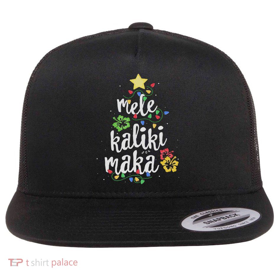 Mele Kalikimaka For Women Hawaiian Hawaii Christmas Flatbill Hat