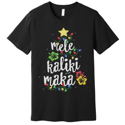 Mele Kalikimaka For Women Hawaiian Hawaii Christmas Premium T-Shirt