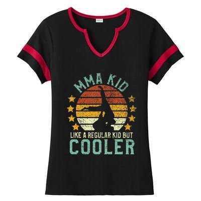 MMA Kids Funny Young Mixed Martial Arts Player Gift Ladies Halftime Notch Neck Tee