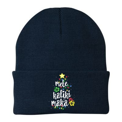 Mele Kalikimaka For Hawaiian Hawaii Christmas Knit Cap Winter Beanie