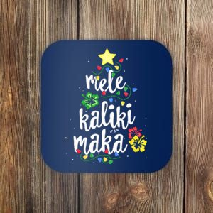 Mele Kalikimaka For Hawaiian Hawaii Christmas Coaster