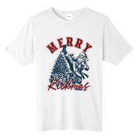 Merry Kickmas Funny Martial Arts Christmas Santa Claus Tank Top Tall Fusion ChromaSoft Performance T-Shirt