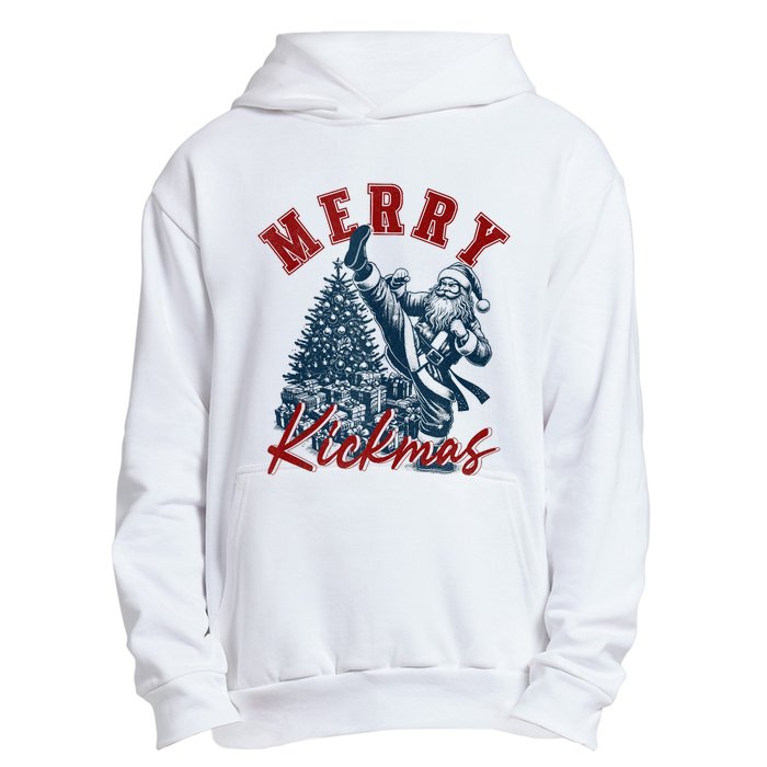 Merry Kickmas Funny Martial Arts Christmas Santa Claus Tank Top Urban Pullover Hoodie