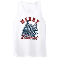 Merry Kickmas Funny Martial Arts Christmas Santa Claus Tank Top PosiCharge Competitor Tank