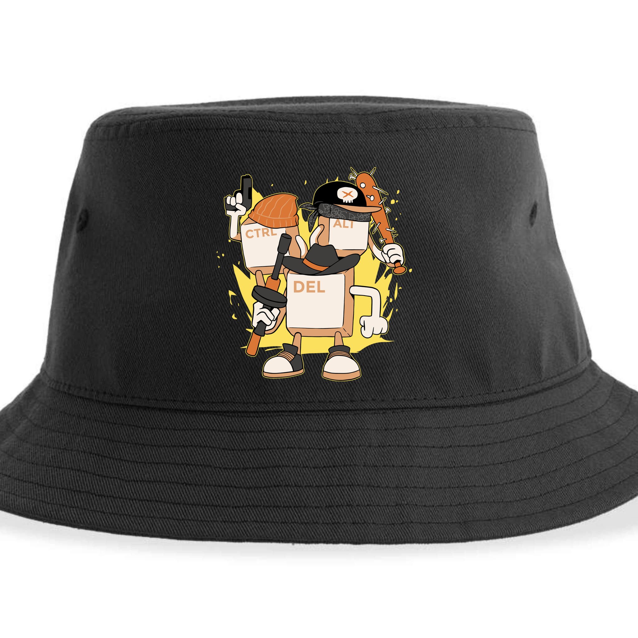Mafia Keyboard Funny Sustainable Bucket Hat