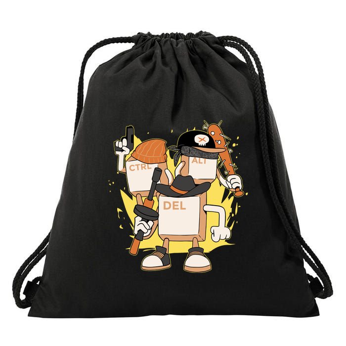 Mafia Keyboard Funny Drawstring Bag