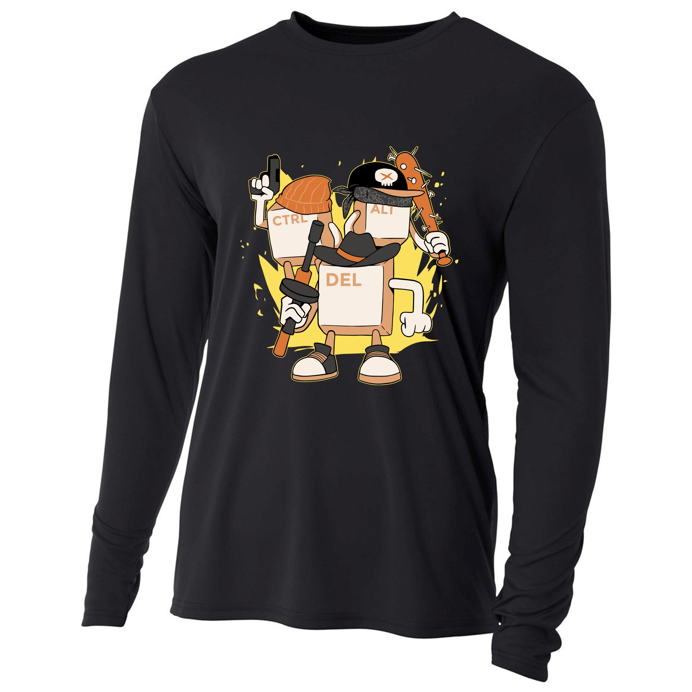 Mafia Keyboard Funny Cooling Performance Long Sleeve Crew