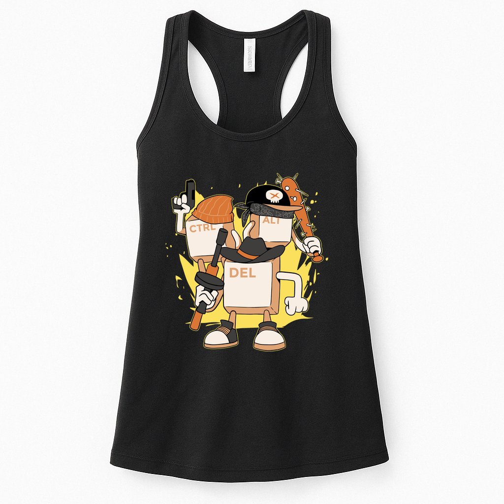Mafia Keyboard Funny Womens Tank Top