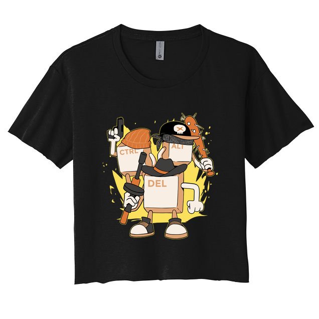 Mafia Keyboard Funny Crop Top
