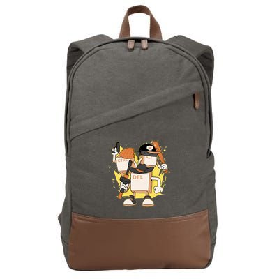 Mafia Keyboard Funny Cotton Canvas Backpack
