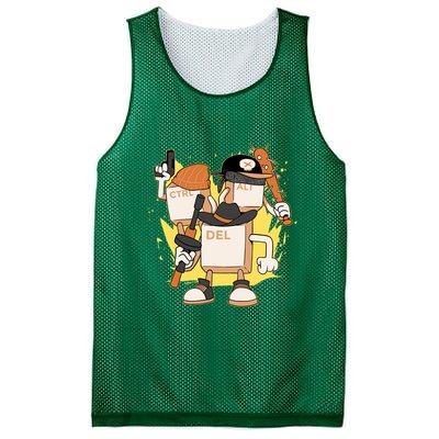 Mafia Keyboard Funny Mesh Reversible Basketball Jersey Tank