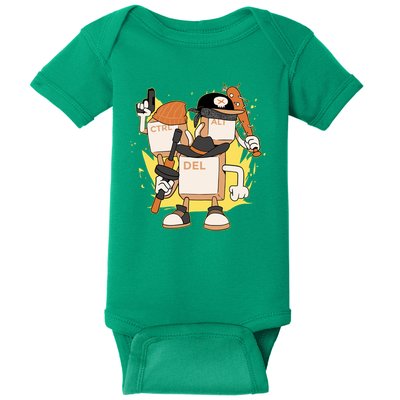 Mafia Keyboard Funny Baby Bodysuit