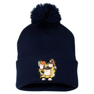 Mafia Keyboard Funny Pom Pom 12in Knit Beanie