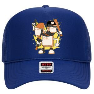 Mafia Keyboard Funny High Crown Mesh Back Trucker Hat