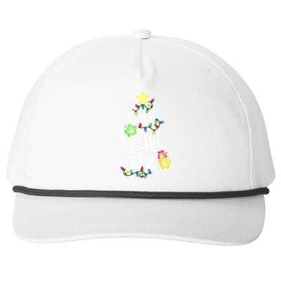 Mele Kalikimaka For Women Hawaiian Hawaii Christmas Snapback Five-Panel Rope Hat