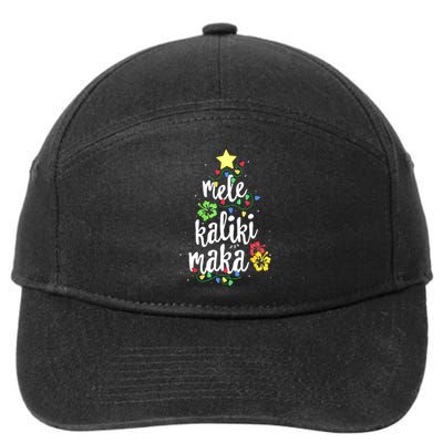 Mele Kalikimaka For Women Hawaiian Hawaii Christmas 7-Panel Snapback Hat