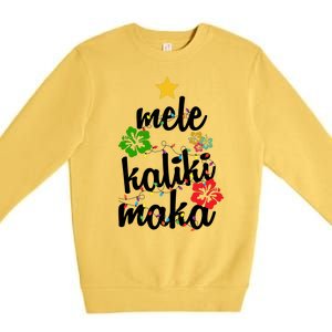 Mele Kalikimaka Festive Holiday Premium Crewneck Sweatshirt