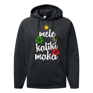 Mele Kalikimaka Festive Holiday Performance Fleece Hoodie