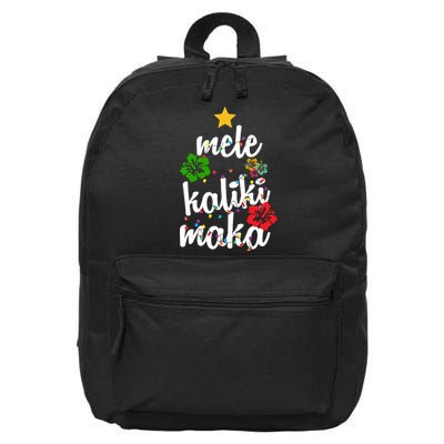 Mele Kalikimaka Festive Holiday 16 in Basic Backpack