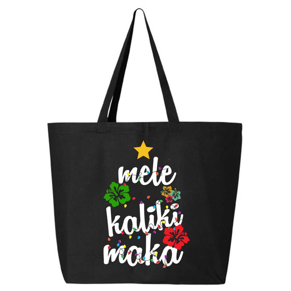 Mele Kalikimaka Festive Holiday 25L Jumbo Tote