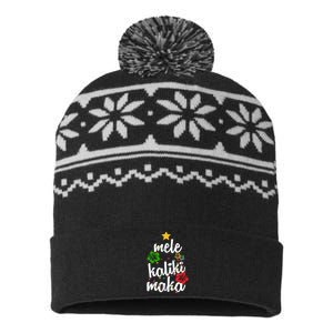 Mele Kalikimaka Festive Holiday USA-Made Snowflake Beanie