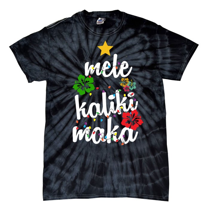 Mele Kalikimaka Festive Holiday Tie-Dye T-Shirt