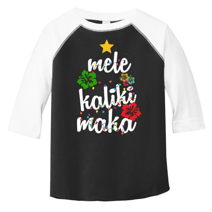 Mele Kalikimaka Festive Holiday Toddler Fine Jersey T-Shirt