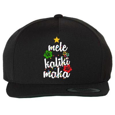 Mele Kalikimaka Festive Holiday Wool Snapback Cap