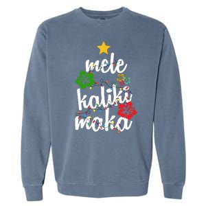 Mele Kalikimaka Festive Holiday Garment-Dyed Sweatshirt