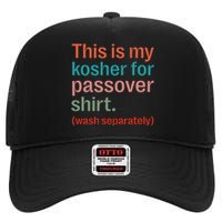 My Kosher For Passover Wash Separately Matzah Pesach High Crown Mesh Back Trucker Hat