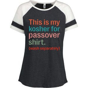 My Kosher For Passover Wash Separately Matzah Pesach Enza Ladies Jersey Colorblock Tee