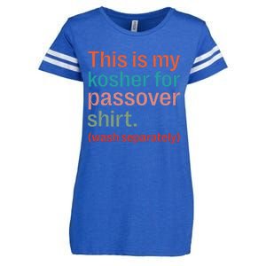 My Kosher For Passover Wash Separately Matzah Pesach Enza Ladies Jersey Football T-Shirt