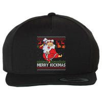 Merry Kickmas Funny Karate Santa Family Matching Pajamas Wool Snapback Cap