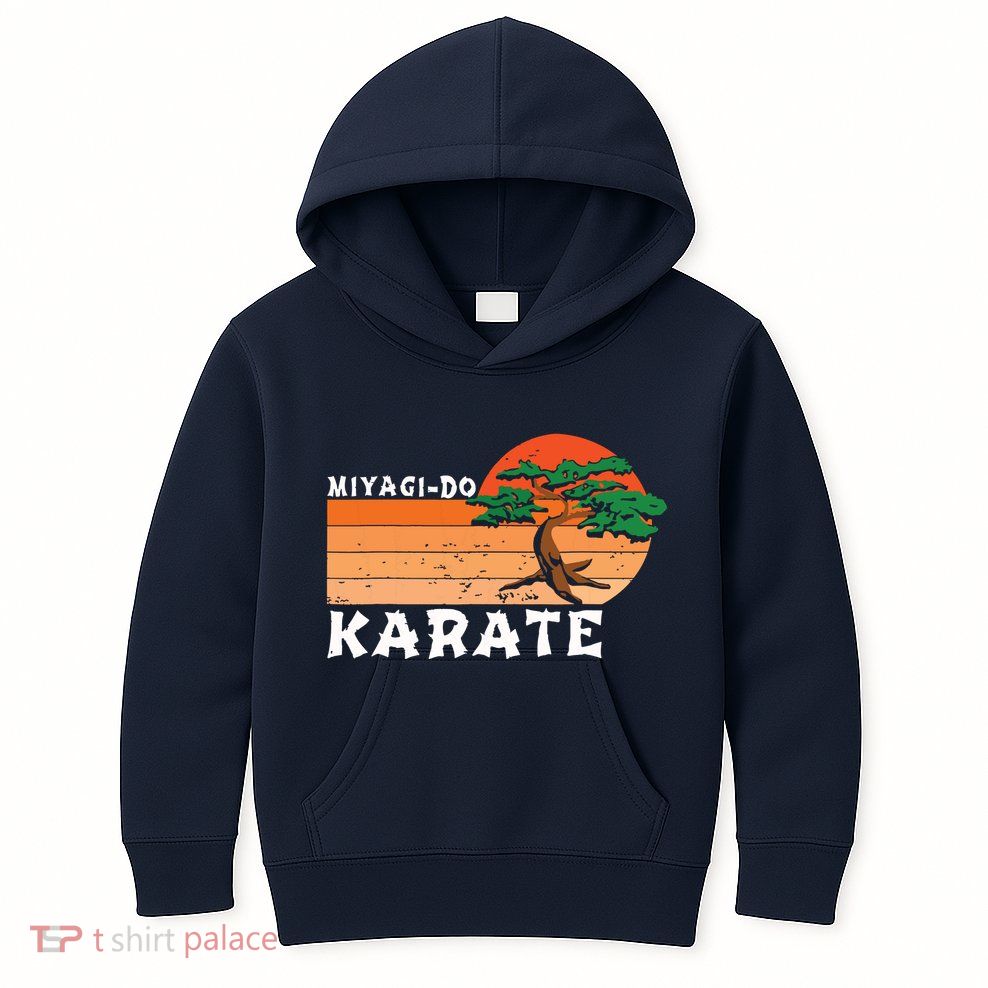 Miyagido Karate Funny Vintage Karate Bonsai Tree Kids Hoodie