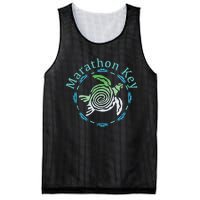 Marathon Key Florida Vintage Tribal Turtle Gift Mesh Reversible Basketball Jersey Tank