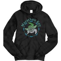 Marathon Key Florida Vintage Tribal Turtle Gift Tie Dye Hoodie